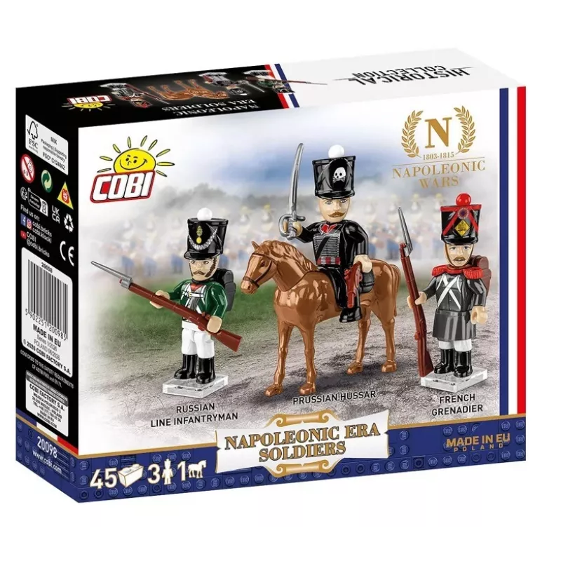 COBI KLOCKI Napoleono eros kareivio statybinis blokelis minifigūrėlė