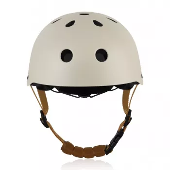 Lionelo LO-HELMET Beige Sand dviračio šalmas – In-Mold PC korpusas, 24 ventiliacijos angos, Headlock reguliavimas, CE EN 1078, L dydis 58-61 cm