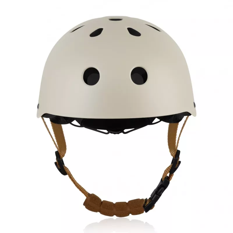 Lionelo LO-HELMET Beige Sand dviračio šalmas – In-Mold PC korpusas, 24 ventiliacijos angos, Headlock reguliavimas, CE EN 1078, L dydis 58-61 cm