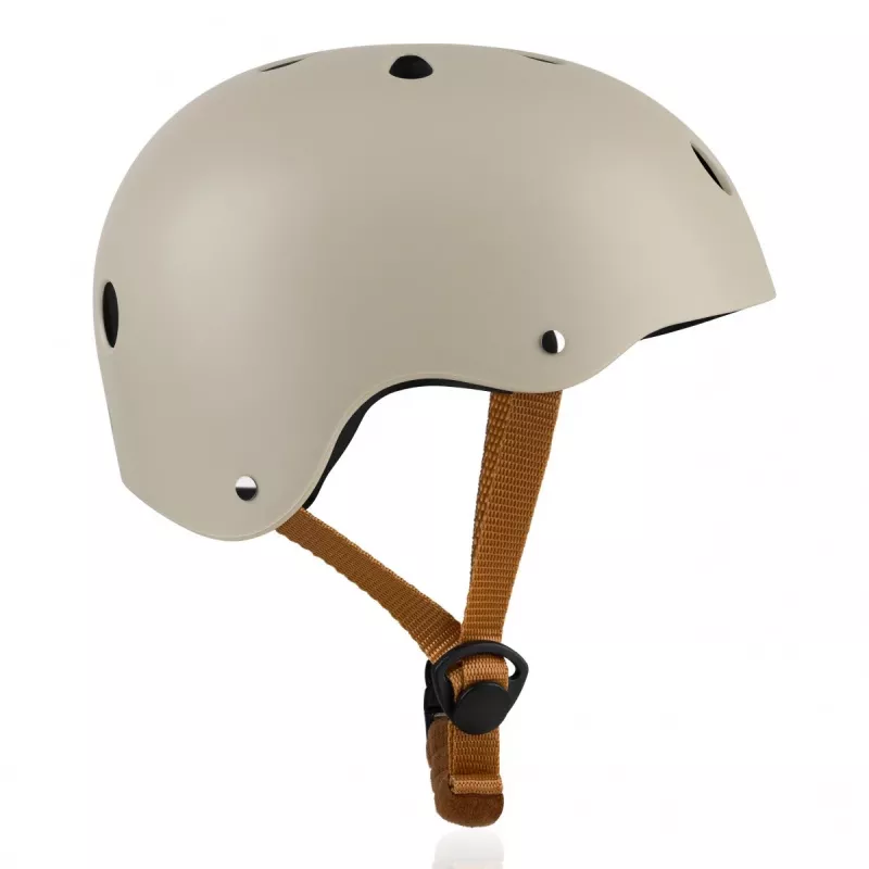 Lionelo LO-HELMET Beige Sand dviračio šalmas – In-Mold PC korpusas, 24 ventiliacijos angos, Headlock reguliavimas, CE EN 1078, L dydis 58-61 cm