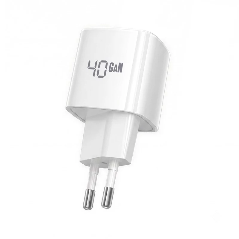 CRONG NEO GaN 40W USB-C PD 3.2 sieninis įkroviklis su AVS - baltas