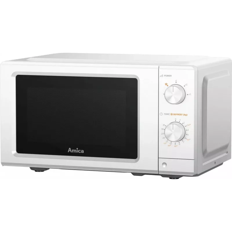 AMICA MMF20M3W Solo mikrobangų krosnelė, 20 L, 700 W, balta