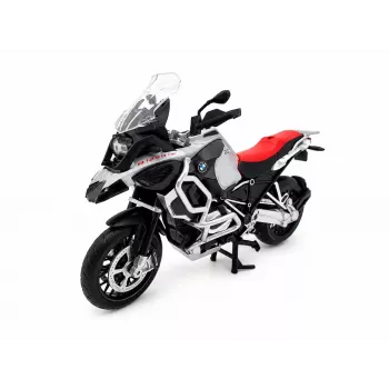 PULIO Motociklas MSZ 1/12 BMW R125GS Adventure sidabrinis liejimo modelis