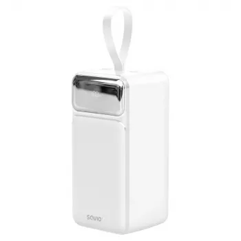 Savio BA-15 Power Bank 50000 mAh baltas