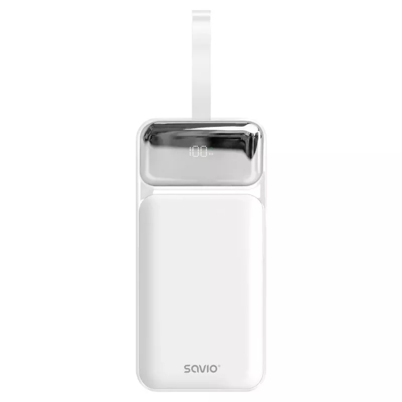 Savio BA-15 Power Bank 50000 mAh baltas