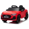 LEAN CARS Audi A5L HL788 raudonas 12V elektrinis vaikiškas automobilis su tėvų nuotolinio valdymo pultu, EVA ratais, LED žibintais, muzikos skydeliu, saugos diržu, eko-odos sėdyne, 3-6 metų amžiui