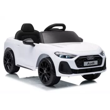 LEAN CARS Audi A5L HL788 12V vaikiškas elektrinis automobilis su nuotolinio valdymo pultu, baltas