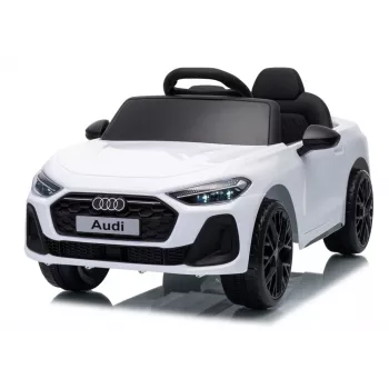 LEAN CARS Audi A5L HL788 12V vaikiškas elektrinis automobilis su nuotolinio valdymo pultu, baltas
