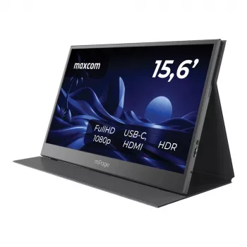 MAXCOM nešiojamas monitorius Mpage 15 - 15,6 colio Full HD IPS USB-C HDR10 aliuminio