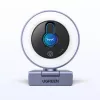 UGREEN 2K QHD internetinė kamera su LED apšvietimu ir įmontuotu mikrofonu, 30fps, USB 2.0, automatinis fokusavimas, 80° matymo laukas, su segtuku ir trikojo laikikliu, juoda