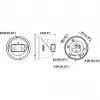 Hikvision DS-2CD2387G3P-LIS2UY/SL(180°)/O-STD juoda 8 MP panoraminė tinklo kamera