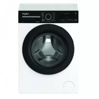 Whirlpool WAM762WBBPL 7 kg 1200 aps/min skalbimo mašina su 6th Sense technologija, FreshCare+, Clean+, 14 programų, LED ekranu, vaikų užraktu, atidėtu paleidimu, energijos klasė C, balta