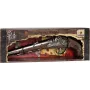 PULIO Gonher Metal Pirate Gun Žaislinis pistoletas su kapsulėmis, liejamo metalo ir plastiko, 8 šūvių žiedinės kapsulės, juoda/pilka su rudom rankena, nuo 8 metų