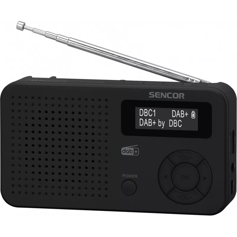 Sencor SRD 7210B DAB+ radijas FM/BT/USB - juoda