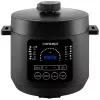CONCEPT CK6001 daugiafunkcis puodas 5L 900W 10 programų nelipni danga juoda/nerūdijantis plienas