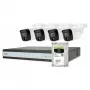 ABUS Security-Center TVVR33843T pilnas rinkinys su 4 analoginėmis mini vamzdinėmis kameromis ir įrašytuvu