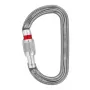 AMD sraigtinis fiksavimo karabinas PETZL - 27 kN pagrindinės ašies stiprumas, aliuminis, CE EN 12275 B, UIAA