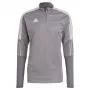 adidas Tiro 21 treniruočių viršus pilkas keturių/juodas 2XL GH7301