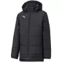 PUMA Bench vaikiška striukė Puma Black TeamGoal 23 warmCELL paminkštinta su visu užtrauktuku 657269 03