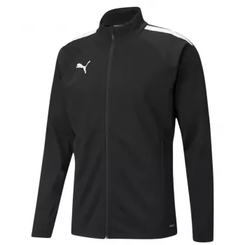 Puma teamLIGA treniruočių vyriškas viršus ilgomis rankovėmis su ketvirčio užtrauktuku, juodas, XL