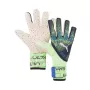 PUMA Ultra Ultimate 1 NC vartininko pirštinės Green Flash White Blue Glimmer 9.5