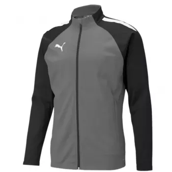 Puma teamLIGA Training vyriški treniruočių marškinėliai su ketvirčio užtrauktuku Puma Black-Asphalt dydis L
