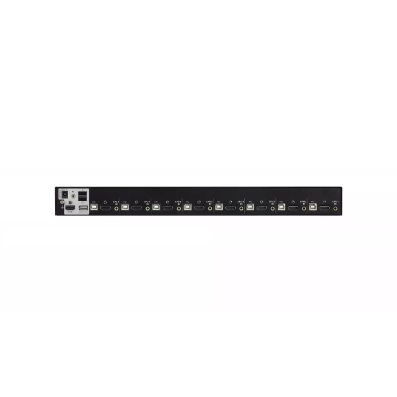 ATEN 8 prievadų USB 2.0 4K HDMI KVM jungiklis su USB 3.1 šakotuvu, garsu, montuojamas į stelažą