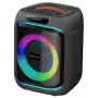 Denver BPS-270 nešiojamas vakarėlių garsiakalbis su Bluetooth, 400W PMPO, LED šviesos efektais, karaoke, FM radiju, USB/SD/AUX, mikrofono įvestimi, juodos spalvos