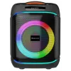 DENVER BPS-170 400W Bluetooth vakarėlių garsiakalbis su RGB apšvietimu, TWS, karaoke, FM radiju, USB/SD/AUX/Mic įvestimis