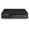 ESPERANZA 6 prievadų PoE+ Gigabit komutatorius 65W GOLIATH (4 PoE+ prievadai, 2 uplinkai, 12 Gbps, be ventiliatoriaus, metalinis)