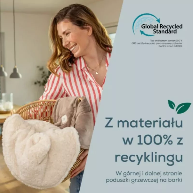 Beurer HK 165 Huggy Creme šildoma pagalvėlė | 3 šilumos režimai, skalbiama mašinoje, Beurer saugos sistema