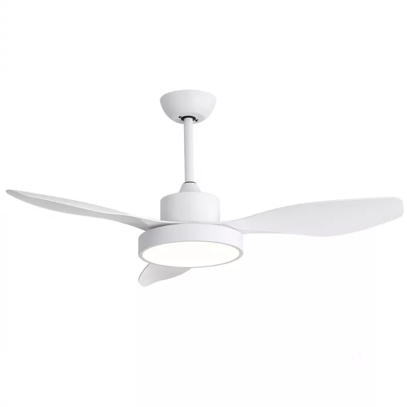 Extralink Aero Breeze 47 išmanusis WiFi lubų ventiliatorius, baltas, valdymas programėle, 119 cm