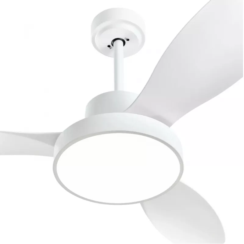 Extralink Aero Breeze 47 išmanusis WiFi lubų ventiliatorius, baltas, valdymas programėle, 119 cm