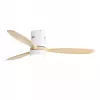 Extralink Nature Flow 52 išmanusis WiFi lubų ventiliatorius su medinėmis mentėmis, nuolatinės srovės varikliu, LED šviestuvu, valdymu per programėlę, 132 cm