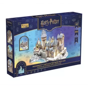 CubicFun 3D dėlionė Hario Poterio Hogvartso pilis sniege su LED