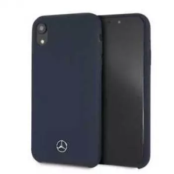 Mercedes-Benz Apple iPhone XR skysto silikono dėklas tamsiai mėlynas