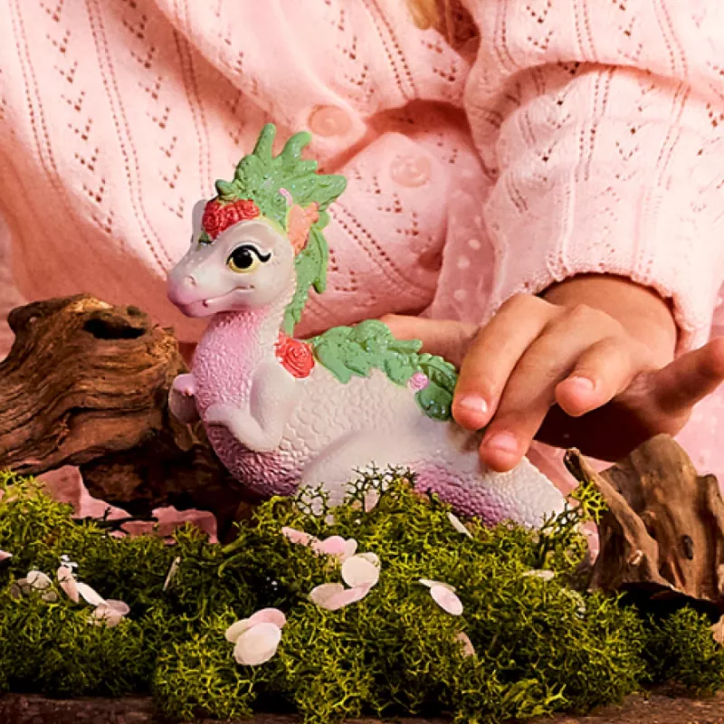 Schleich Bayala Magijos dinozauras su elfų raiteliu – žaislų figūrėlių rinkinys