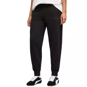 Puma ESS Script Comfort moteriškos juodos siaurėjančios kelnės (M)