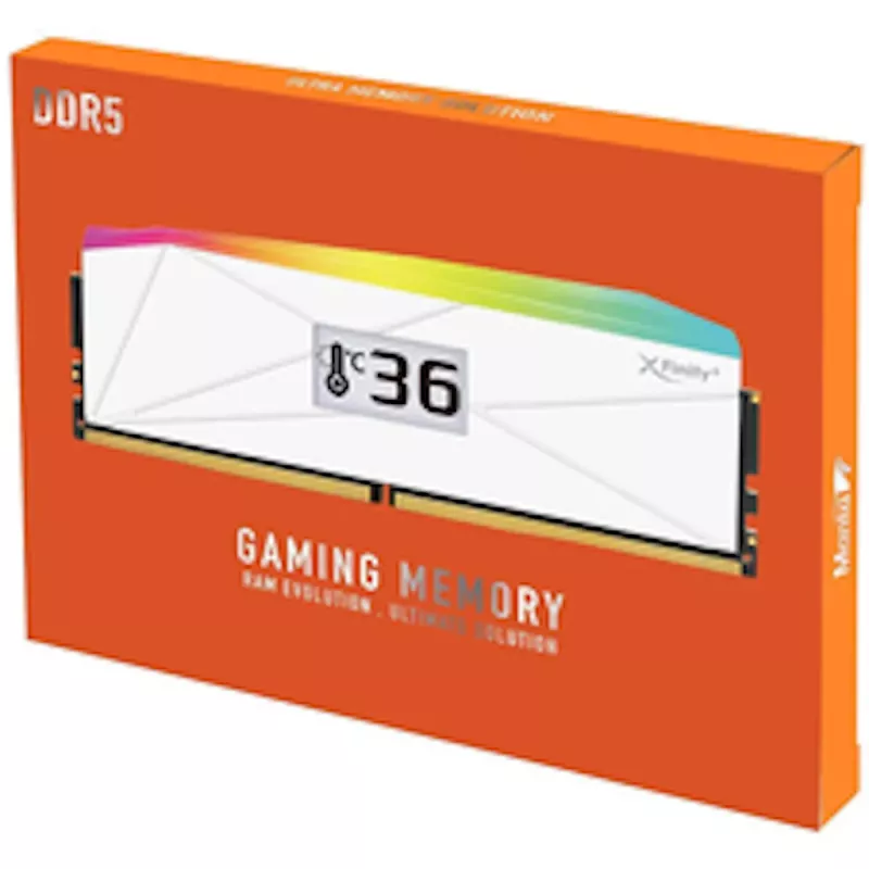 V-Color Manta XFinity+ aRGB DDR5-8000 RAM, CL40, EXPO - 32 GB dviejų modulių rinkinys, baltas
