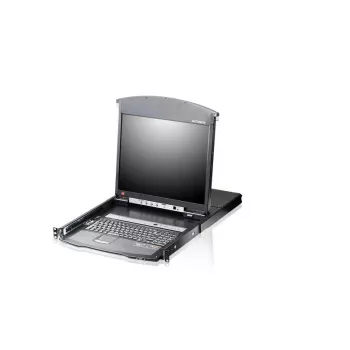 ATEN KL1508AiM F 17 colių LCD IP KVM jungiklis - 8 prievadų stelažinis konsolės su nuotoline prieiga