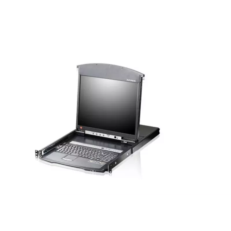 ATEN KL1508AiM F 17 colių LCD IP KVM jungiklis - 8 prievadų stelažinis konsolės su nuotoline prieiga