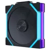 Lian Li UNI FAN SL FLEX Wireless ARGB Reverse Blade 120mm PWM ventiliatorius - 3 vnt. komplektas su valdikliu, juodos spalvos