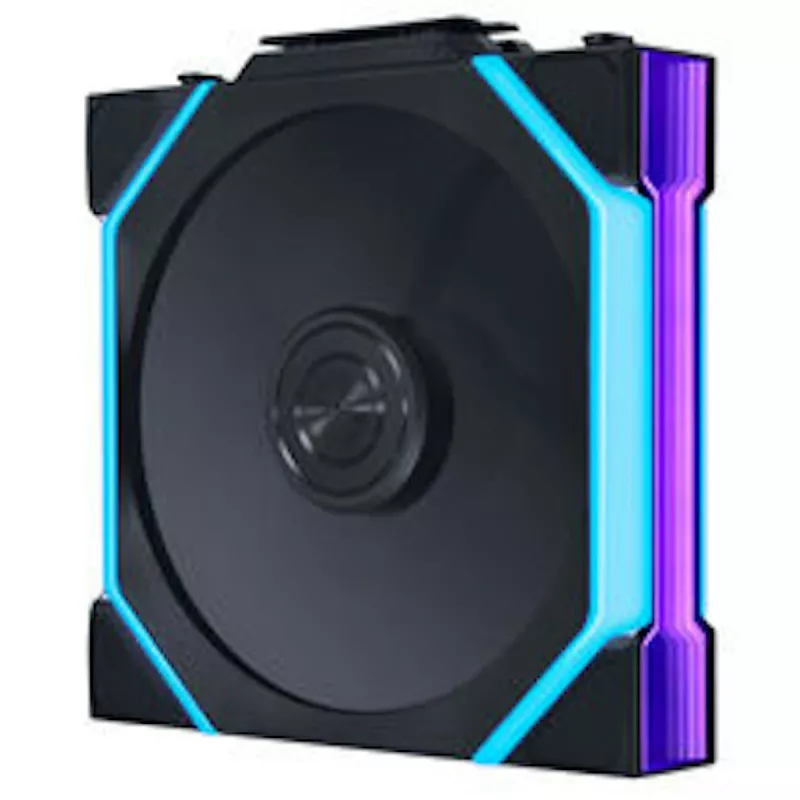 Lian Li UNI FAN SL FLEX Wireless ARGB Reverse Blade 120mm PWM ventiliatorius - 3 vnt. komplektas su valdikliu, juodos spalvos