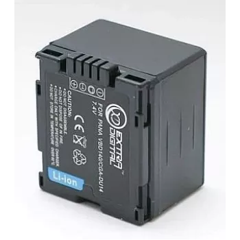 EXTRA DIGITAL Panasonic CGA-DU14 pakaitinė baterija 7,2 V 1360 mAh Li-ion, skirta D serijos vaizdo kameroms