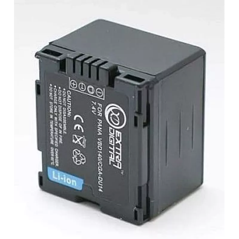 EXTRA DIGITAL Panasonic CGA-DU14 pakaitinė baterija 7,2 V 1360 mAh Li-ion, skirta D serijos vaizdo kameroms