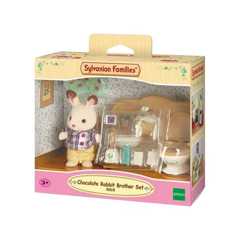 Sylvanian Families Chocolate Rabbit Brother vonios komplektas