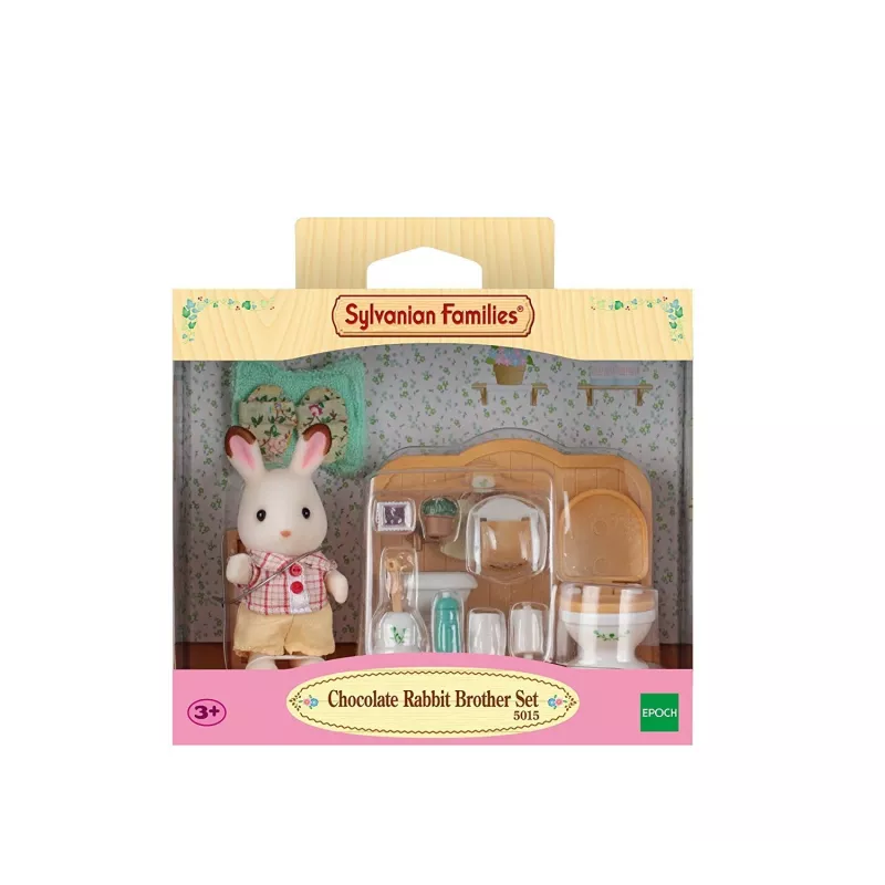 Sylvanian Families Chocolate Rabbit Brother vonios komplektas