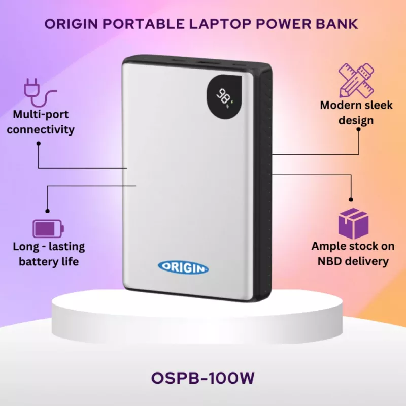 Origin Storage OSPB-100W 20000mAh 100W Power Bank - juoda