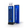iStorage datAshur PRO+A USB 3.2 Gen 1 128GB šifruota USB atmintinė su PIN apsauga, FIPS 140-3 Level 3, IP68, USB-C