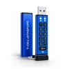 iStorage datAshur PRO+A USB 3.2 Gen 1 128GB šifruota USB atmintinė su PIN apsauga, FIPS 140-3 Level 3, IP68, USB-C